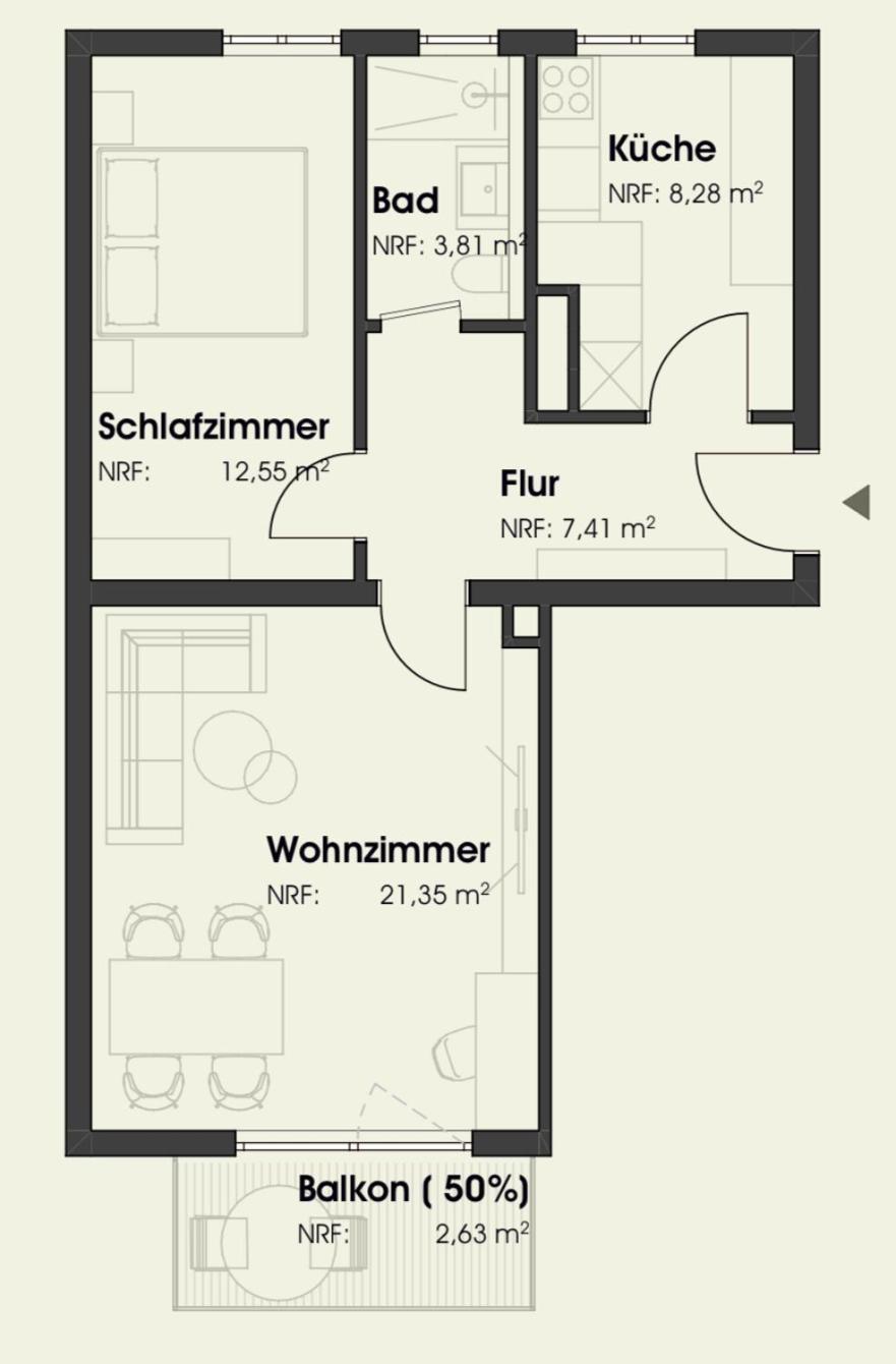 New-York Appartment, 2 Zimmer, Zentral Naehe Bahnhof Wilhelmshoehe Kassel Bagian luar foto